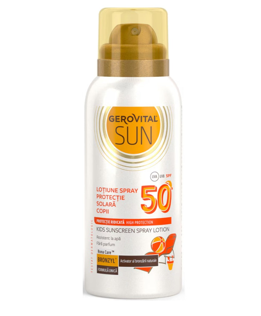 Gerovital | Lotiune Spray SPF50 pentru Copii | 100 ml